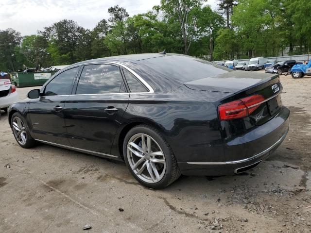 WAU3GAFD6FN019847 - 2015 AUDI A8 L QUATTRO BLACK photo 2