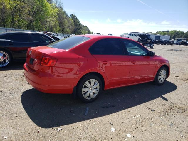 3VW1K7AJ5EM389024 - 2014 VOLKSWAGEN JETTA BASE RED photo 3