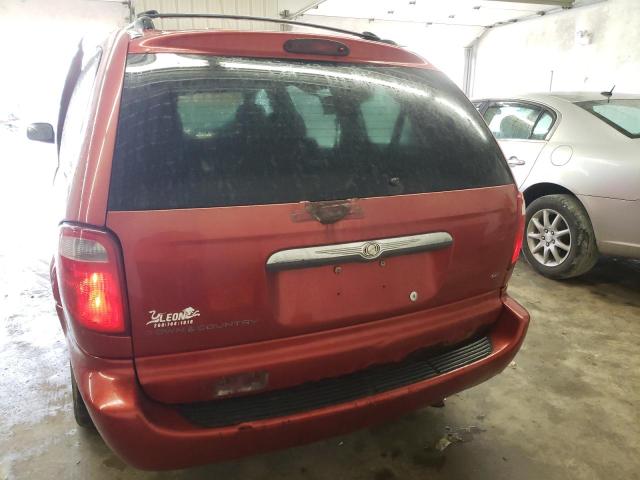 2C8GP74LX2R622698 - 2002 CHRYSLER TOWN & COU EX RED photo 6