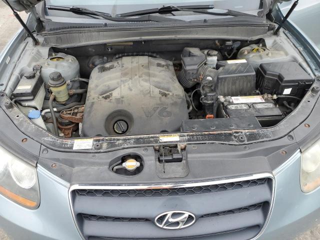 5NMSH73E18H204688 - 2008 HYUNDAI SANTA FE SE BLUE photo 11