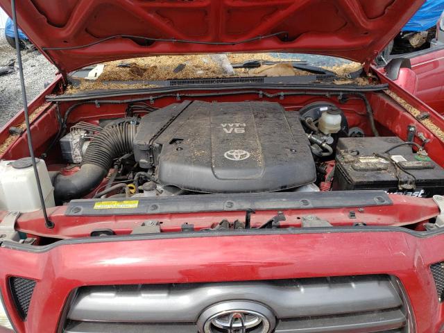 5TEUU4EN3AZ714532 - 2010 TOYOTA TACOMA ACCESS CAB წითელი ფოტო 11