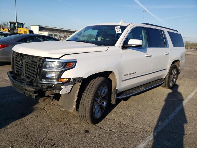 1GNSKHKC5HR261437 - 2017 CHEVROLET SUBURBAN K1500 LT WHITE photo 1