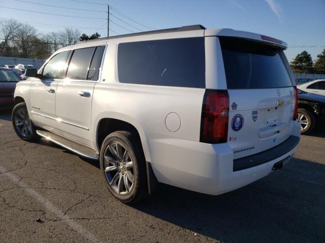 1GNSKHKC5HR261437 - 2017 CHEVROLET SUBURBAN K1500 LT WHITE photo 2