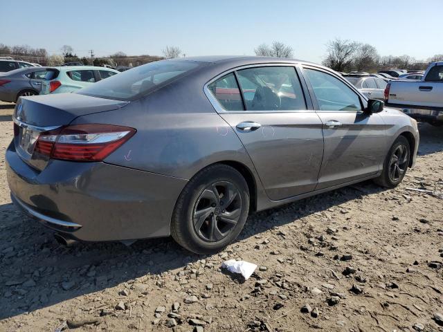 1HGCR2F30GA242177 - 2016 HONDA ACCORD LX GRAY photo 3