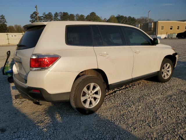 5TDZA3EH5DS032062 - 2013 TOYOTA HIGHLANDER BASE WHITE photo 3