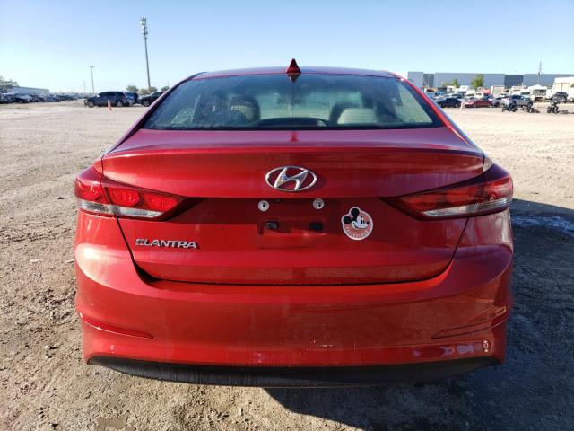 5NPD84LF1JH255083 - 2018 HYUNDAI ELANTRA SEL RED photo 6