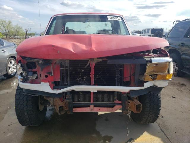 1FTHX25M3NKB12213 - 1992 FORD F250 RED photo 5