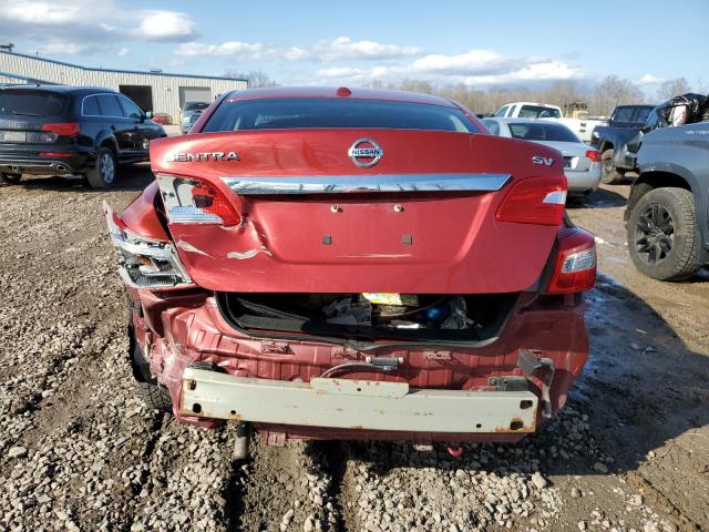 3N1AB7AP8HY262291 - 2017 NISSAN SENTRA S BURGUNDY photo 6