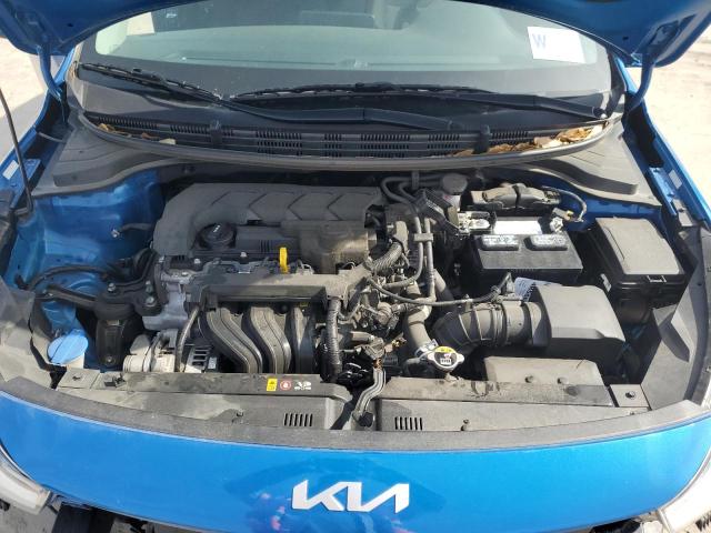 3KPA24AD7NE503224 - 2022 KIA RIO LX BLUE photo 11