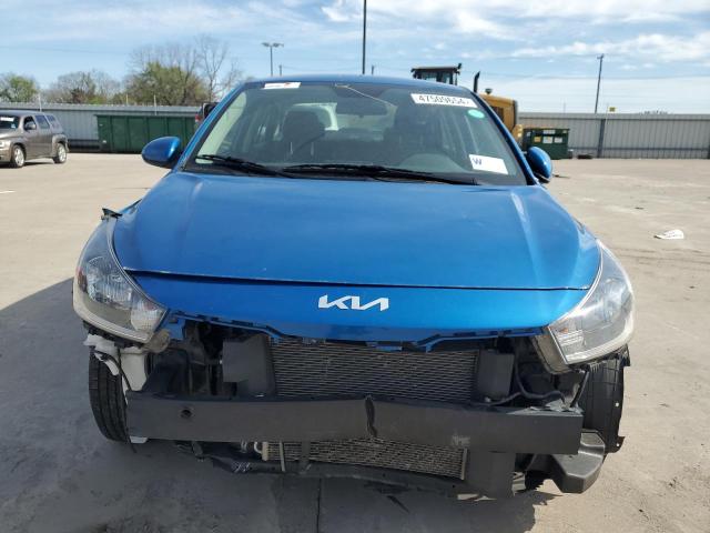 3KPA24AD7NE503224 - 2022 KIA RIO LX BLUE photo 5