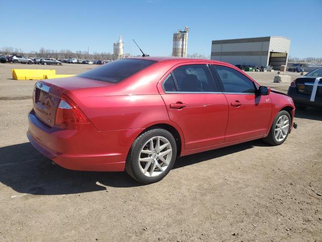 3FAHP0JG7AR297043 - 2010 FORD FUSION SEL RED photo 3