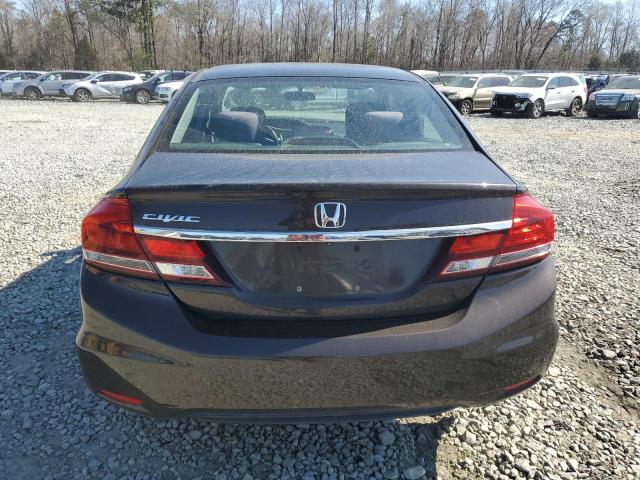 2HGFB2F51DH583166 - 2013 HONDA CIVIC LX BLACK photo 6