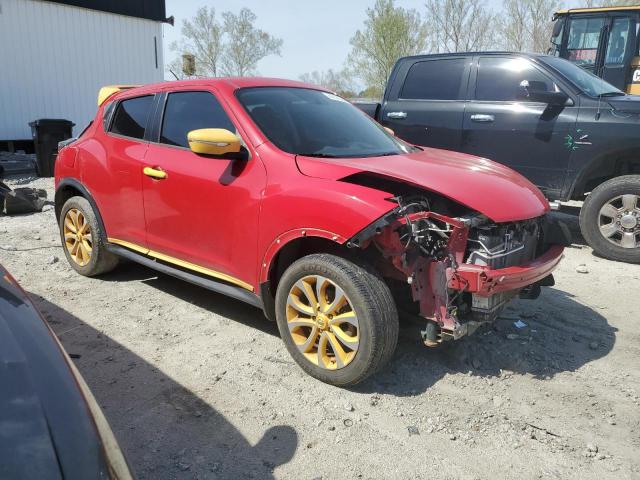 JN8AF5MR4FT506659 - 2015 NISSAN JUKE S RED photo 4