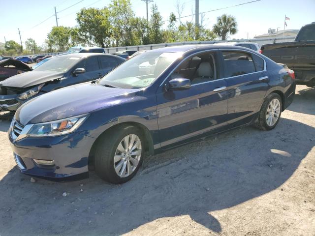 1HGCR3F89DA047966 - 2013 HONDA ACCORD EXL BLUE photo 1