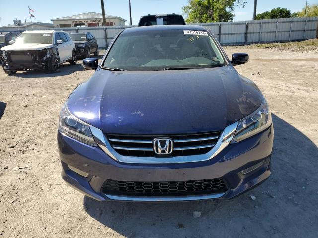 1HGCR3F89DA047966 - 2013 HONDA ACCORD EXL BLUE photo 5