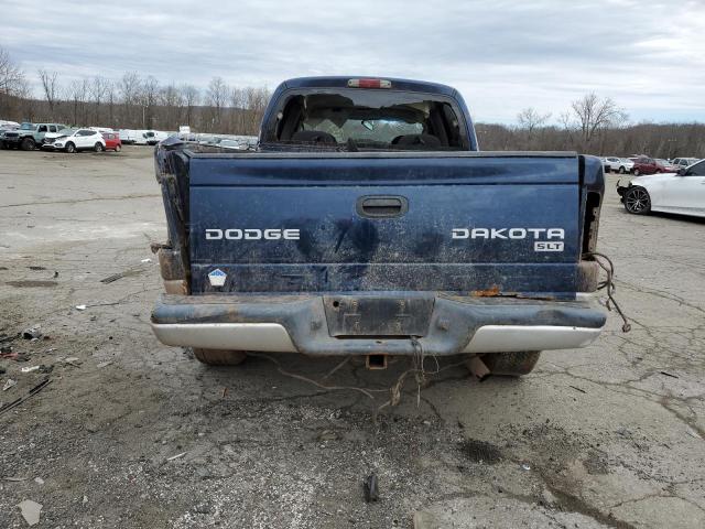 1D7HG48N04S591419 - 2004 DODGE DAKOTA QUAD SLT BLUE photo 6