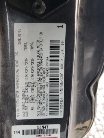 5TFSX5EN5GX042963 - 2016 TOYOTA TACOMA ACCESS CAB Boz foto 12