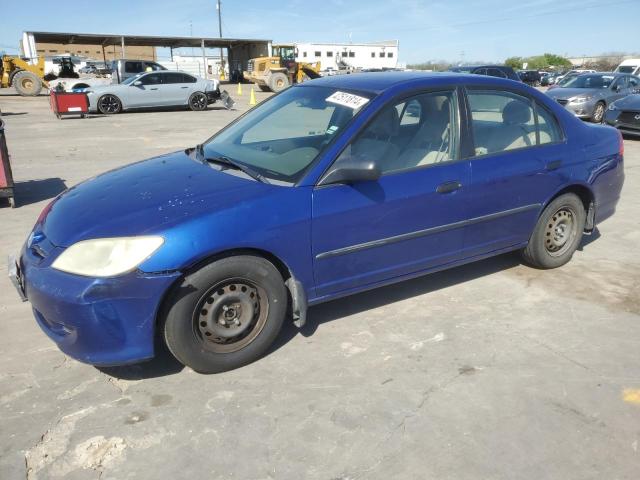 1HGES16335L015266 - 2005 HONDA CIVIC DX VP BLUE photo 1