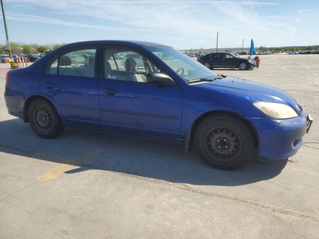 1HGES16335L015266 - 2005 HONDA CIVIC DX VP BLUE photo 4