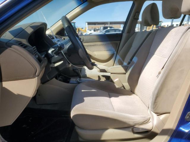 1HGES16335L015266 - 2005 HONDA CIVIC DX VP BLUE photo 7