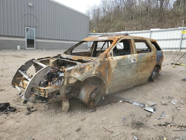 1FM5K8AR9JGC18762 - 2018 FORD EXPLORER POLICE INTERCEPTOR 烧焦的 照片 1