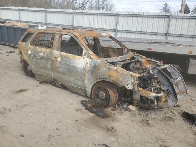 1FM5K8AR9JGC18762 - 2018 FORD EXPLORER POLICE INTERCEPTOR 烧焦的 照片 4