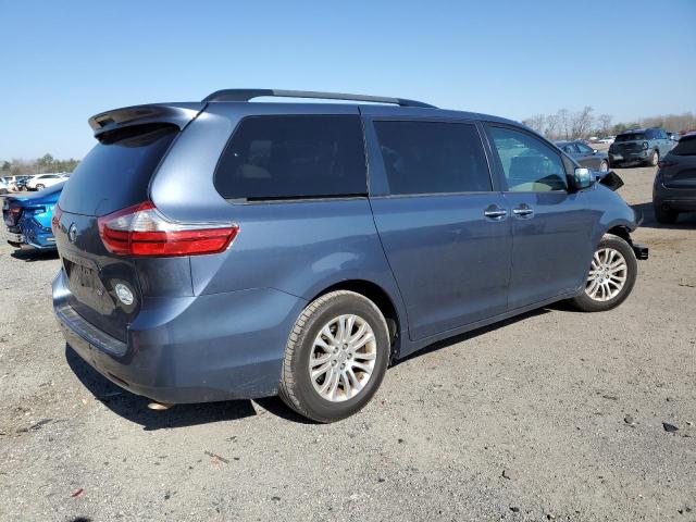 5TDYK3DC0FS617097 - 2015 TOYOTA SIENNA XLE BLUE photo 3