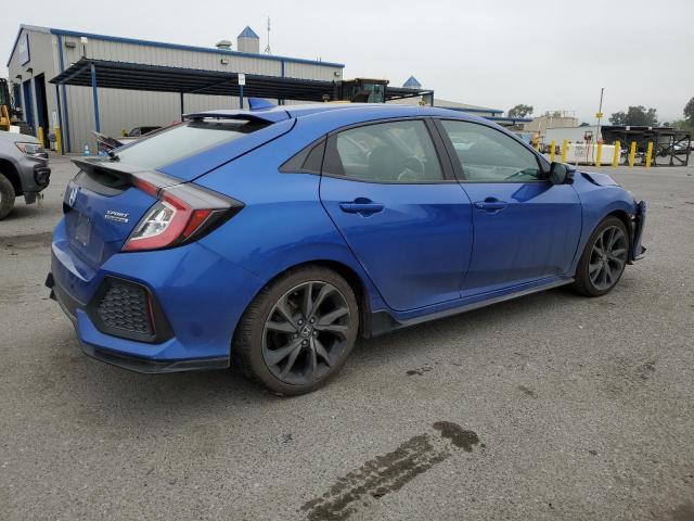 SHHFK7H98JU411440 - 2018 HONDA CIVIC SPORT TOURING BLUE photo 3