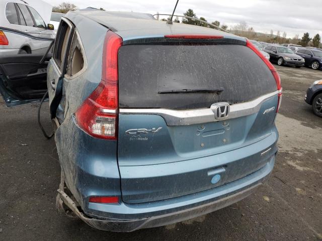 2HKRM4H44GH698992 - 2016 HONDA CR-V SE BLUE photo 6