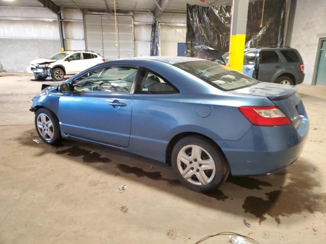 2HGFG12689H517165 - 2009 HONDA CIVIC LX BLUE photo 2