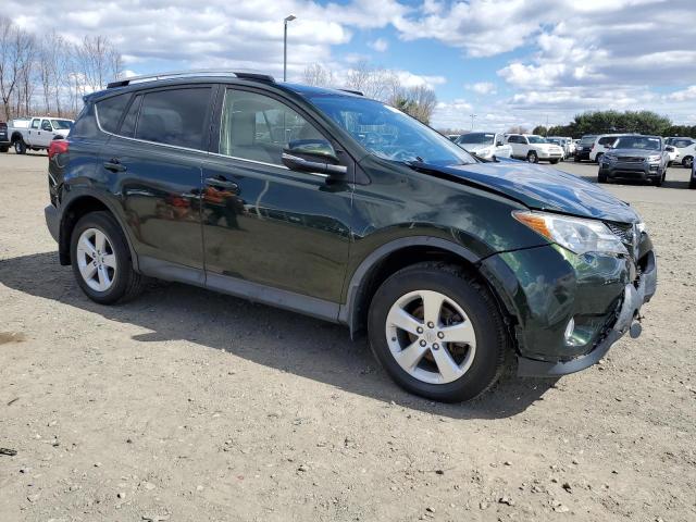 JTMRFREVXDD009527 - 2013 TOYOTA RAV4 XLE GREEN photo 4