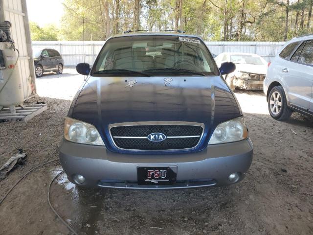 KNDUP132856739640 - 2005 KIA SEDONA EX BLUE photo 5