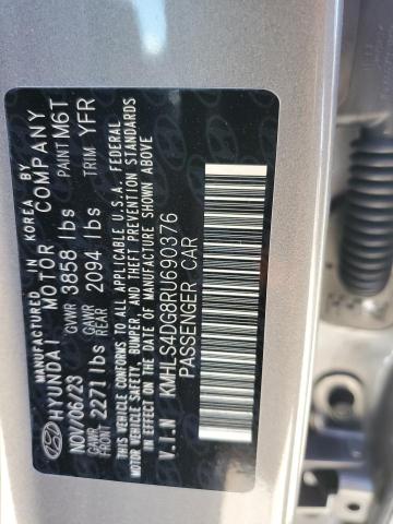 KMHLS4DG8RU690376 - 2024 HYUNDAI ELANTRA SEL GRAY photo 12