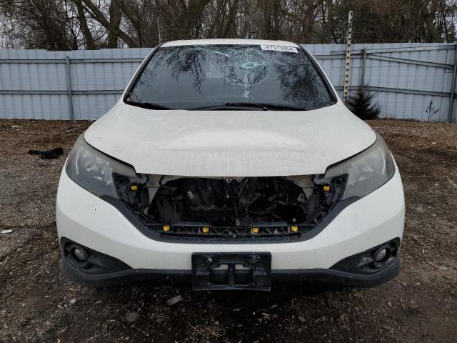 2HKRM4H58EH125373 - 2014 HONDA CR-V EX WHITE photo 5