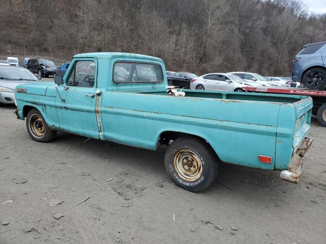 F10YKD56640 - 1968 FORD F-100 TURQUOISE photo 2