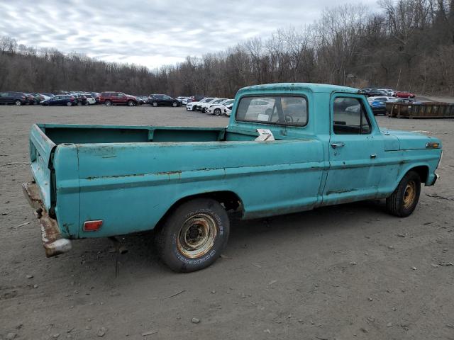 F10YKD56640 - 1968 FORD F-100 TURQUOISE photo 3