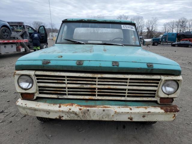 F10YKD56640 - 1968 FORD F-100 TURQUOISE photo 5