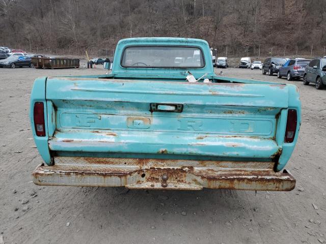 F10YKD56640 - 1968 FORD F-100 TURQUOISE photo 6