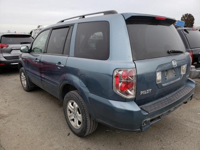 5FNYF18288B006798 - 2008 HONDA PILOT VP BLUE photo 2