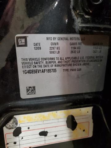 1G4GE5EV1AF185705 - 2010 BUICK LACROSSE CXS BLACK photo 13