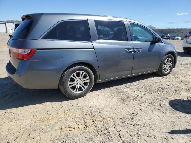 5FNRL5H40CB044573 - 2012 HONDA ODYSSEY EX GRAY photo 3