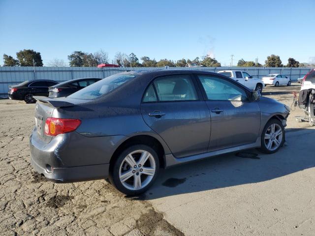 1NXBE40E89Z004554 - 2009 TOYOTA COROLLA XRS GRAY photo 3