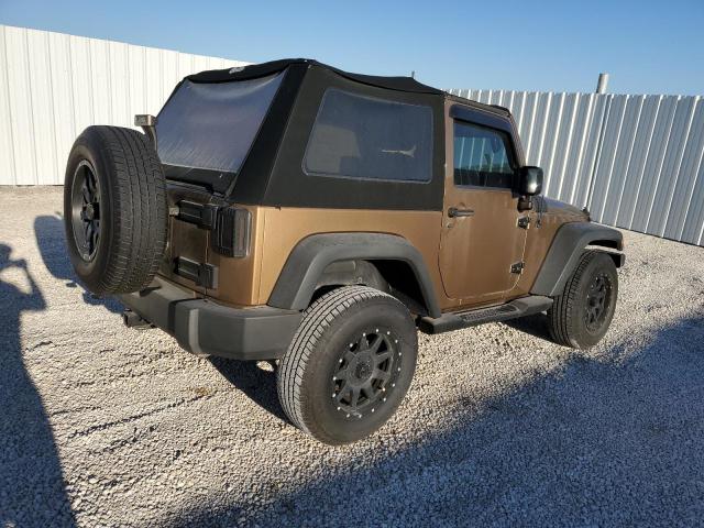 1C4AJWAG6FL588963 - 2015 JEEP WRANGLER SPORT GOLD photo 3