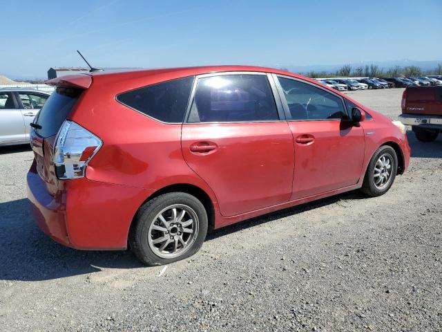 JTDZN3EU1EJ001486 - 2014 TOYOTA PRIUS V RED photo 3