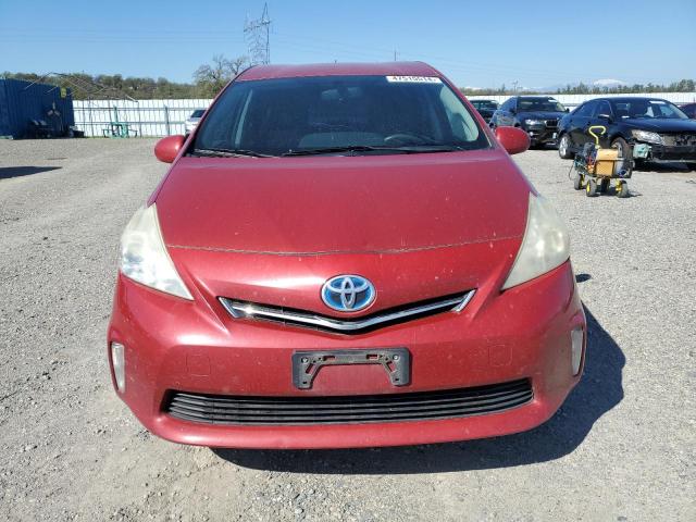 JTDZN3EU1EJ001486 - 2014 TOYOTA PRIUS V RED photo 5