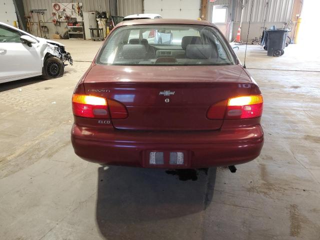 1Y1SK5280XZ449215 - 1999 CHEVROLET GEO PRIZM BASE RED photo 6