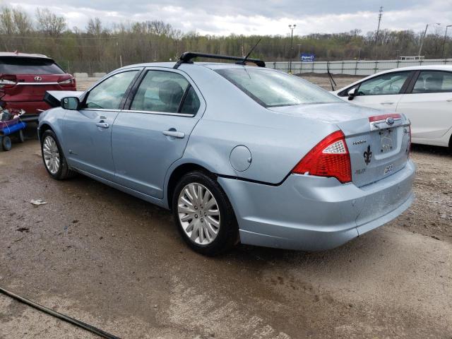 3FADP0L32AR234750 - 2010 FORD FUSION HYBRID BLUE photo 2