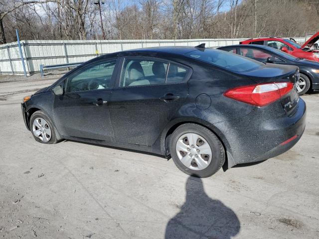 KNAFK4A62F5428756 - 2015 KIA FORTE LX BLACK photo 2