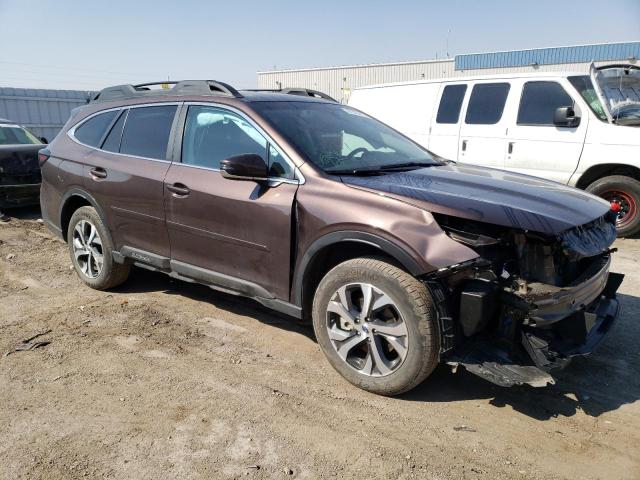 4S4BTANC7N3176361 - 2022 SUBARU OUTBACK LIMITED BROWN photo 4