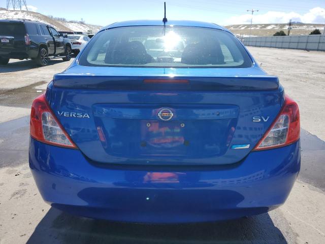 3N1CN7AP4EL835258 - 2014 NISSAN VERSA S BLUE photo 6